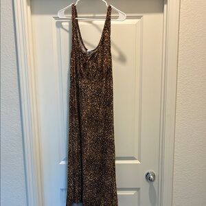 Old Navy Leopard Print Maxi Dress